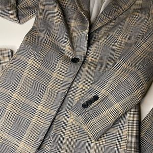 H&M Women’s Petit plaid Pant’s Suit, 0 jacket, 2 Pant